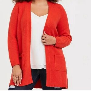 Torrid size 1 orange sweater.